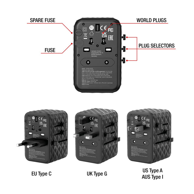 Compact Universal Travel Adapter