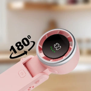 180-degree foldable design for handheld or desktop cooling