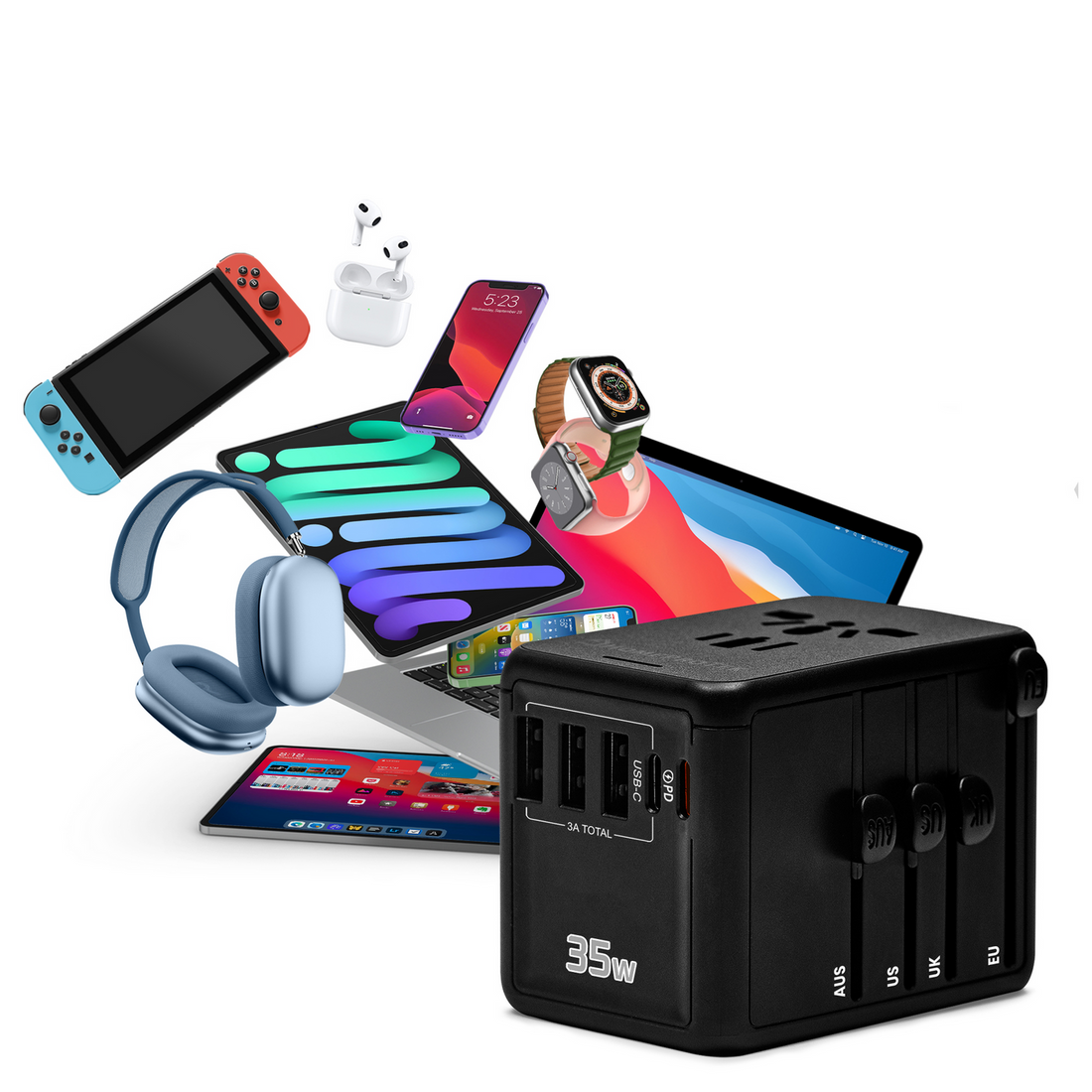 Compact Universal Travel Adapter